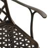 Garden Chairs Set - 4 pcs Cast Aluminium Bronze | HiPoMarket