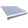 Awning Top Sunshade Canvas Blue & White 450x300 cm Quantity in Package 1 Colour blue and white Size 450 x 300 cm 