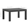 Stylish Anthracite Garden Table 58x58 cm | HipoMarket