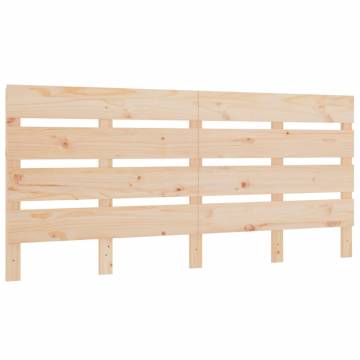 Solid Pine Headboard 150x3x80 cm - Stylish Bedroom Design