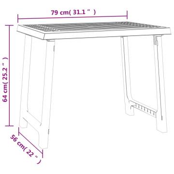 Camping Table Green 79x56x64 cm - Stylish & Durable | HipoMarket