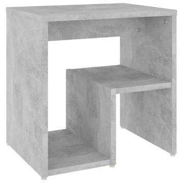 Concrete Grey Bed Cabinet - Stylish & Practical Design