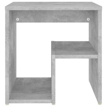 Concrete Grey Bed Cabinet - Stylish & Practical Design