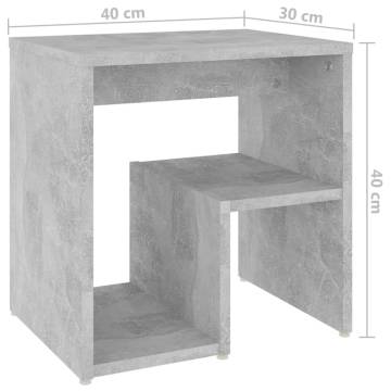 Concrete Grey Bed Cabinet - Stylish & Practical Design