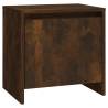 Elegant Smoked Oak Bedside Cabinet - 45x34x44.5 cm | Hipomarket