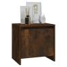 Elegant Smoked Oak Bedside Cabinet - 45x34x44.5 cm | Hipomarket