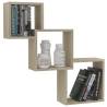 Cube Wall Shelf Sonoma Oak - Stylish Storage Solution