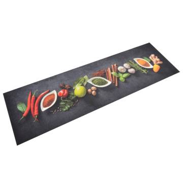 Kitchen Rug Washable Spices 45x150 cm Velvet | Hipomarket