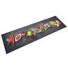 Kitchen Rug Washable Spices 45x150 cm Velvet Colour dark grey Size 45 x 150 cm Quantity in Package 1 