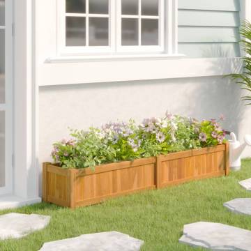 Raised Bed 150x30x25 cm Solid Wood Teak - HipoMarket