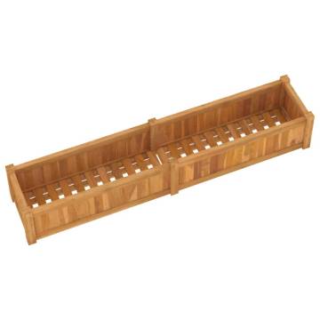 Raised Bed 150x30x25 cm Solid Wood Teak - HipoMarket