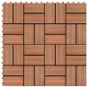 22 pcs WPC Decking Tiles - Teak Colour | 2 sqm Coverage