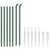 Wire Mesh Fence with Spike Anchors Green 1x10 m - Secure & Durable