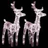 Christmas Reindeers 2 pcs with 80 LEDs - Warm White - Hipo Market