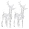 Christmas Reindeers 2 pcs with 80 LEDs - Warm White - Hipo Market