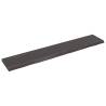 Wall Shelf Dark Brown Solid Oak - Stylish Storage Solution