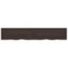 Wall Shelf Dark Brown Solid Oak - Stylish Storage Solution