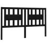 Stylish Black Pine Headboard - 146x4x100 cm | Hipo Market