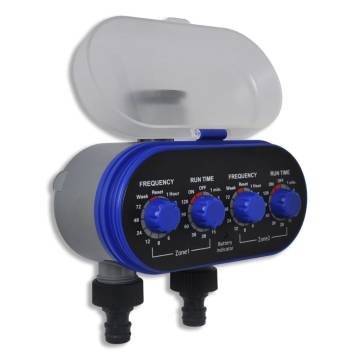 Automatic Garden Water Timer - Double Outlet Irrigation System