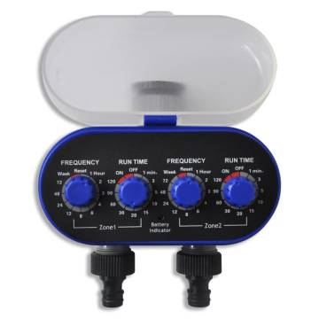 Automatic Garden Water Timer - Double Outlet Irrigation System