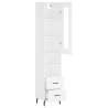 Stylish Highboard White 34.5x34x180 cm - Hipomarket