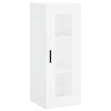 Stylish Highboard White 34.5x34x180 cm - Hipomarket