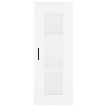 Stylish Highboard White 34.5x34x180 cm - Hipomarket