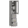 Highboard Grey Sonoma 34.5x34x180 cm | Stylish Storage Solution