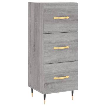 Highboard Grey Sonoma 34.5x34x180 cm | Stylish Storage Solution