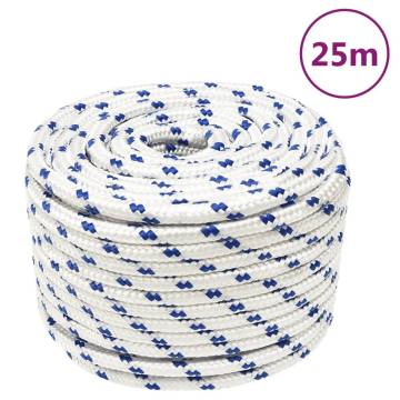 Boat Rope White 12mm 25m Polypropylene | Durable & Versatile