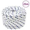 Boat Rope White 12 mm 25 m Polypropylene Colour white and blue Quantity in Package 1 Length 25 m Diameter 12 mm 