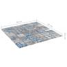 Elegant Grey & Blue Mosaic Tiles - 30x30 cm (11 pcs)