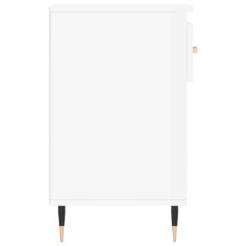 High Gloss White Shoe Cabinet - 102x36x60 cm | HipoMarket