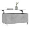 Stylish Concrete Grey Coffee Table - Lift-Top Design