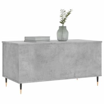 Stylish Concrete Grey Coffee Table - Lift-Top Design