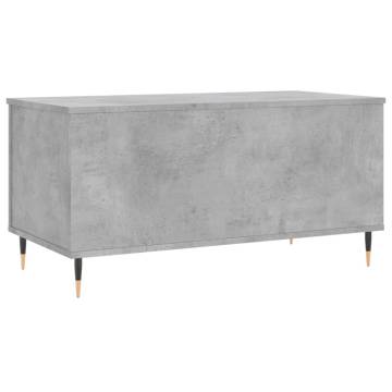 Stylish Concrete Grey Coffee Table - Lift-Top Design