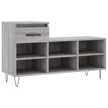 Shoe Cabinet Grey Sonoma - Stylish & Durable | HipoMarket