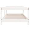 Kids Bed Frame White 70x140 cm Solid Wood Pine | Hipo Market