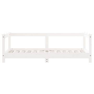 Kids Bed Frame White 70x140 cm Solid Wood Pine | Hipo Market