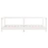 Kids Bed Frame White 70x140 cm Solid Wood Pine | Hipo Market