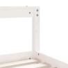 Kids Bed Frame White 70x140 cm Solid Wood Pine | Hipo Market