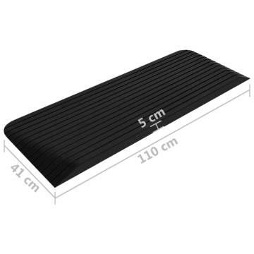 Buy Threshold Ramps - 2 pcs 110x41x5 cm Rubber | HipoMarket