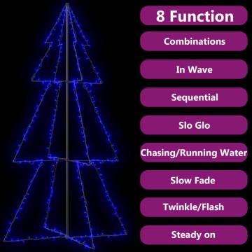 Christmas Cone Tree with 300 LEDs | Indoor & Outdoor Decor