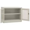 Light Grey Office Cabinet 90x40x70 cm - Durable Steel Design