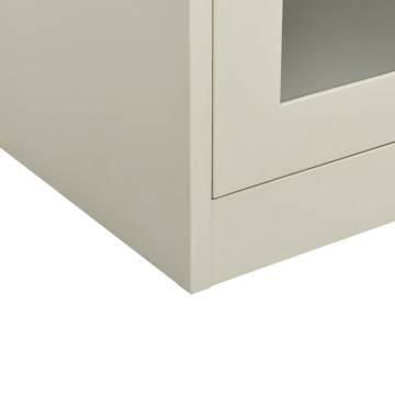 Light Grey Office Cabinet 90x40x70 cm - Durable Steel Design