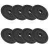 Weight Plates 8 pcs 8x2.5 kg Cast Iron Weight 8 x 2.5 kg Number of 1 