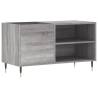 Stylish Record Cabinet in Grey Sonoma - 85x38x48 cm