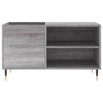 Stylish Record Cabinet in Grey Sonoma - 85x38x48 cm