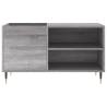 Stylish Record Cabinet in Grey Sonoma - 85x38x48 cm