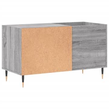 Stylish Record Cabinet in Grey Sonoma - 85x38x48 cm